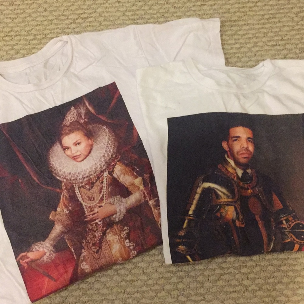 Beyonce and Drake tees